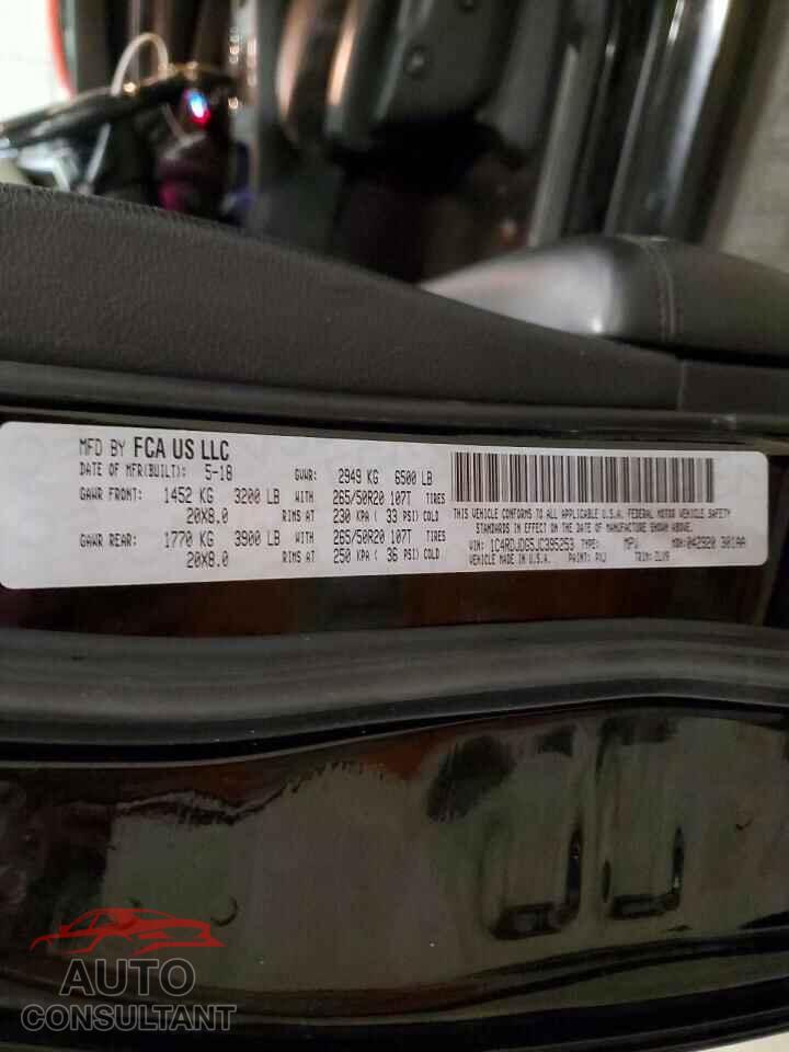 DODGE DURANGO 2018 - 1C4RDJDG5JC395253