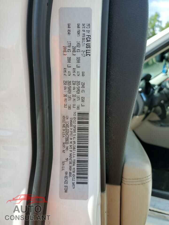 DODGE DURANGO 2017 - 1C4RDJDG5HC799633