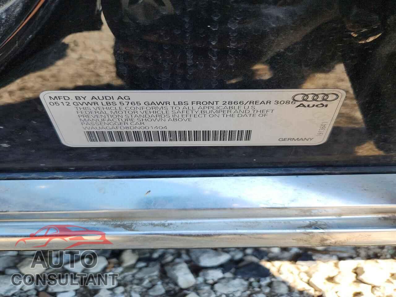 AUDI A8 2013 - WAUAGAFD8DN001404