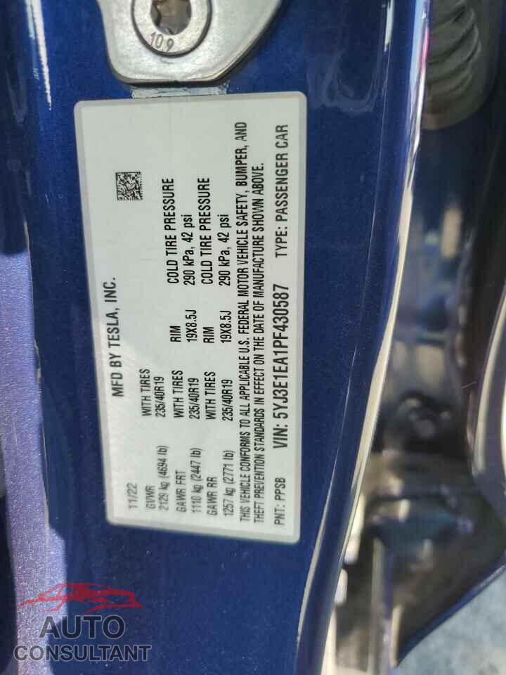 TESLA MODEL 3 2023 - 5YJ3E1EA1PF430587