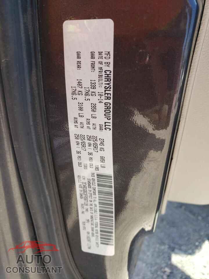 DODGE CARAVAN 2015 - 2C4RDGBG3FR587128