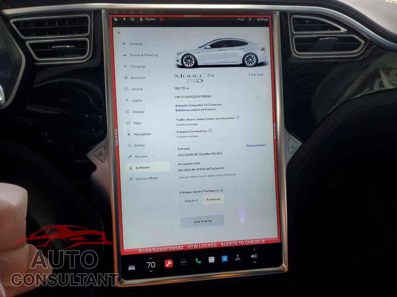 TESLA MODEL S 2016 - 5YJSA1E25GF159582