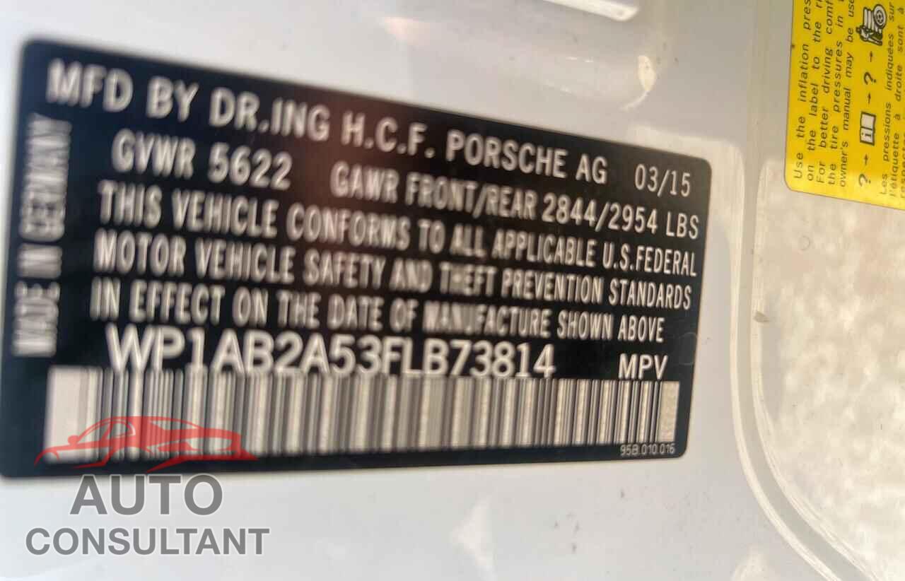 PORSCHE MACAN 2015 - WP1AB2A53FLB73814