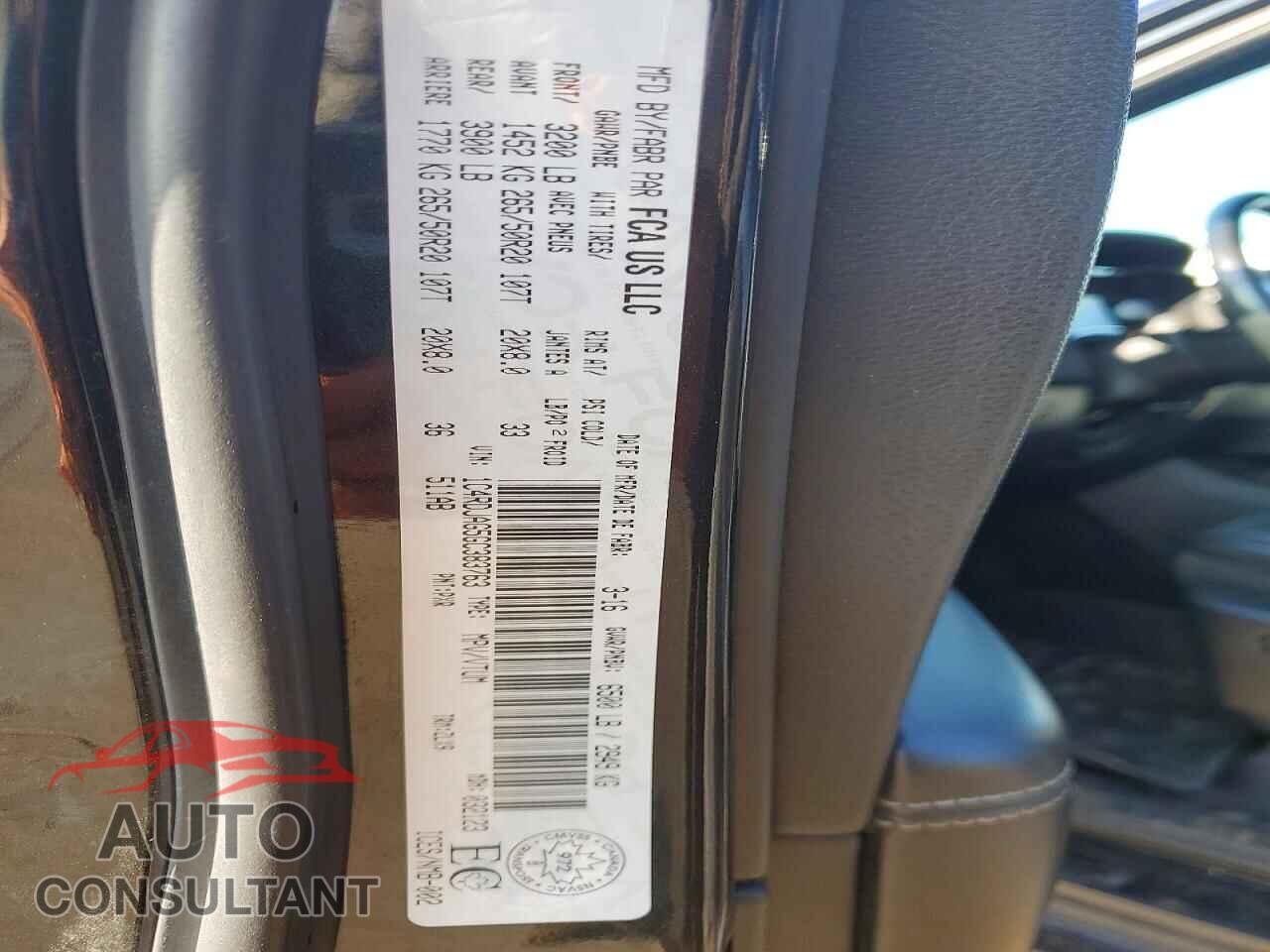 DODGE DURANGO 2016 - 1C4RDJAG5GC383763