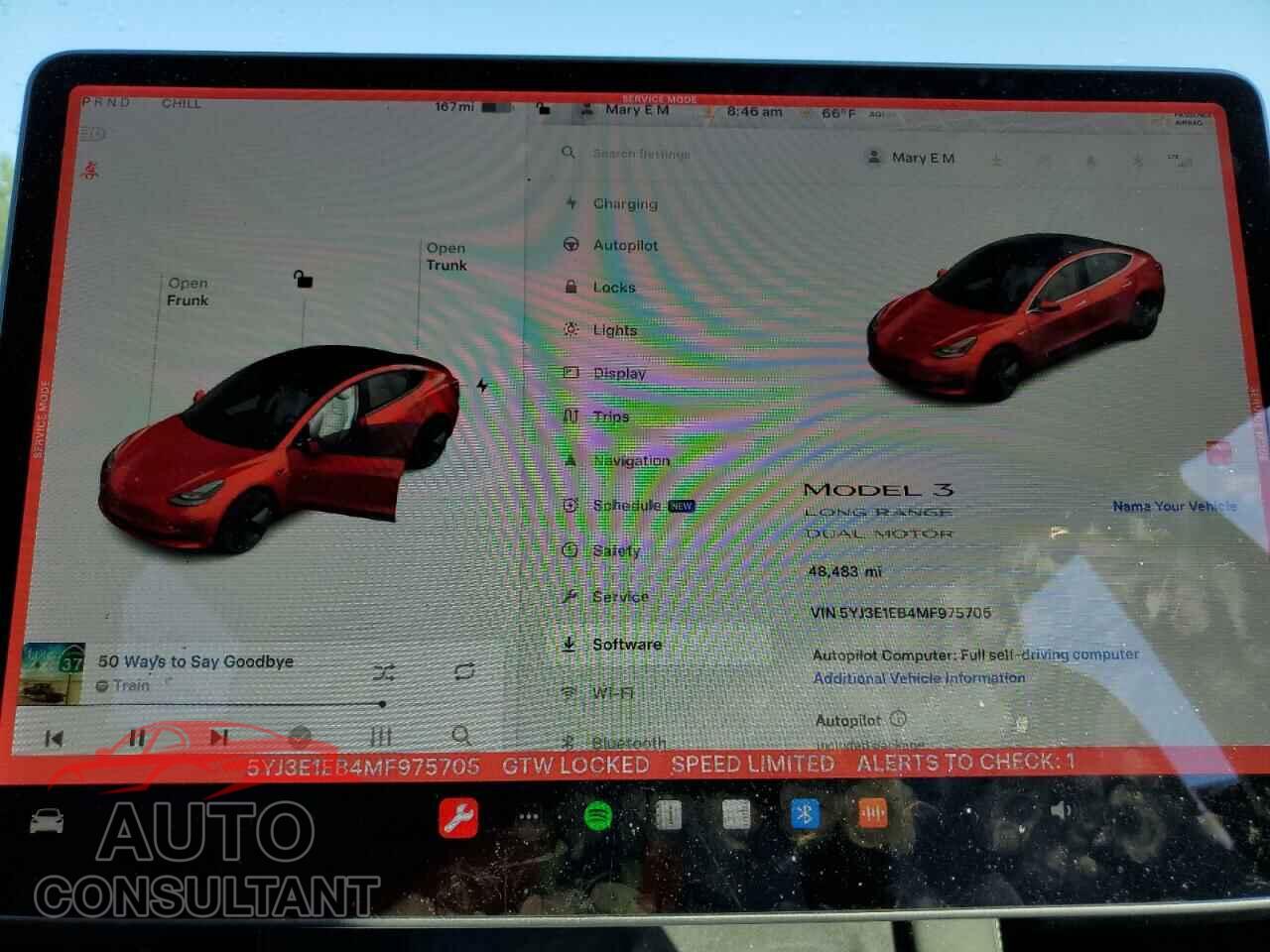 TESLA MODEL 3 2021 - 5YJ3E1EB4MF975705