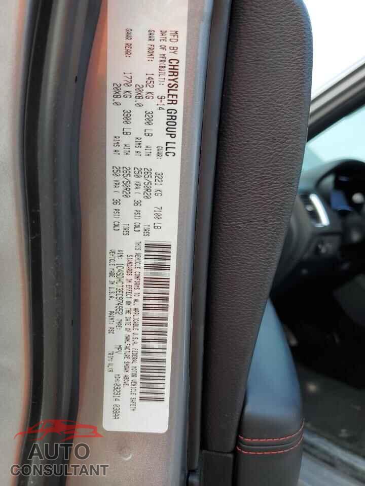 DODGE DURANGO 2014 - 1C4SDHCT3EC974952