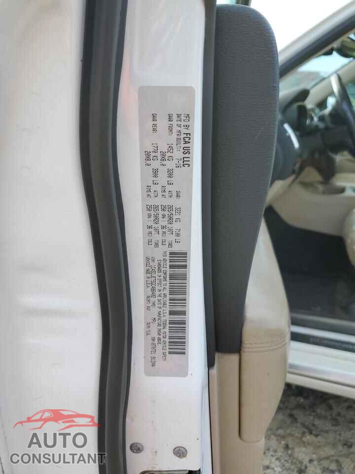 DODGE DURANGO 2016 - 1C4SDJET5GC486402