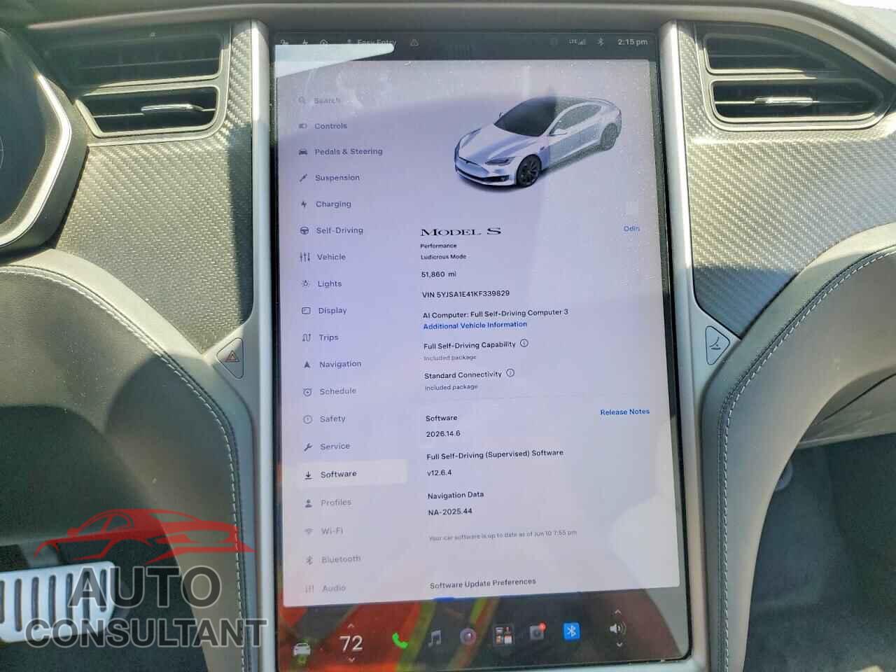 TESLA MODEL S 2019 - 5YJSA1E41KF339829
