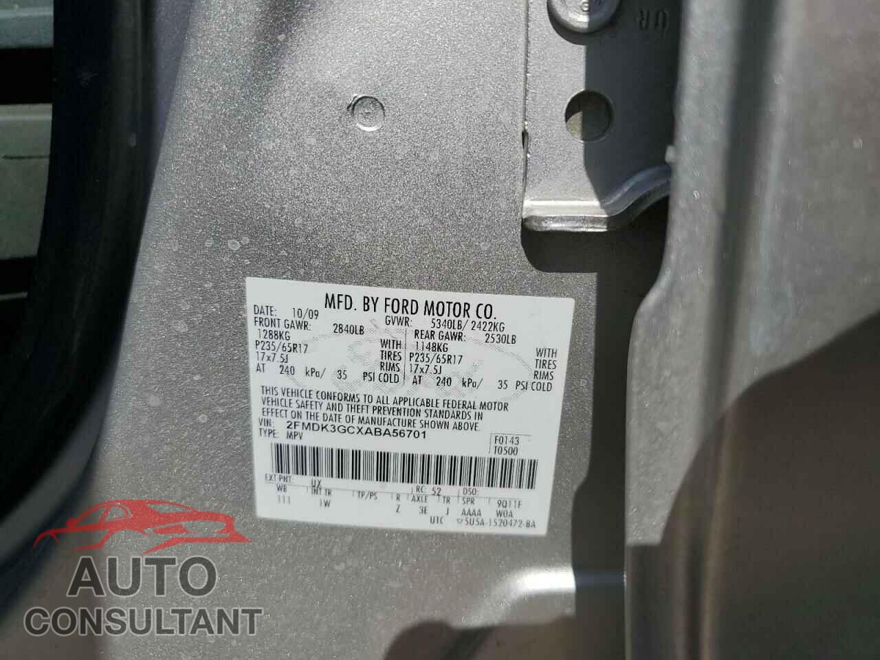 FORD EDGE 2018 - 2FMDK3GCXABA56701