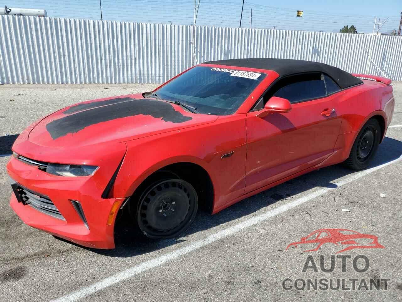 CHEVROLET CAMARO 2017 - 1G1FB3DS1H0208815