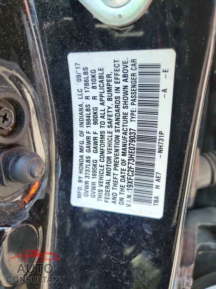 HONDA CIVIC 2017 - 19XFC2F73HE079037