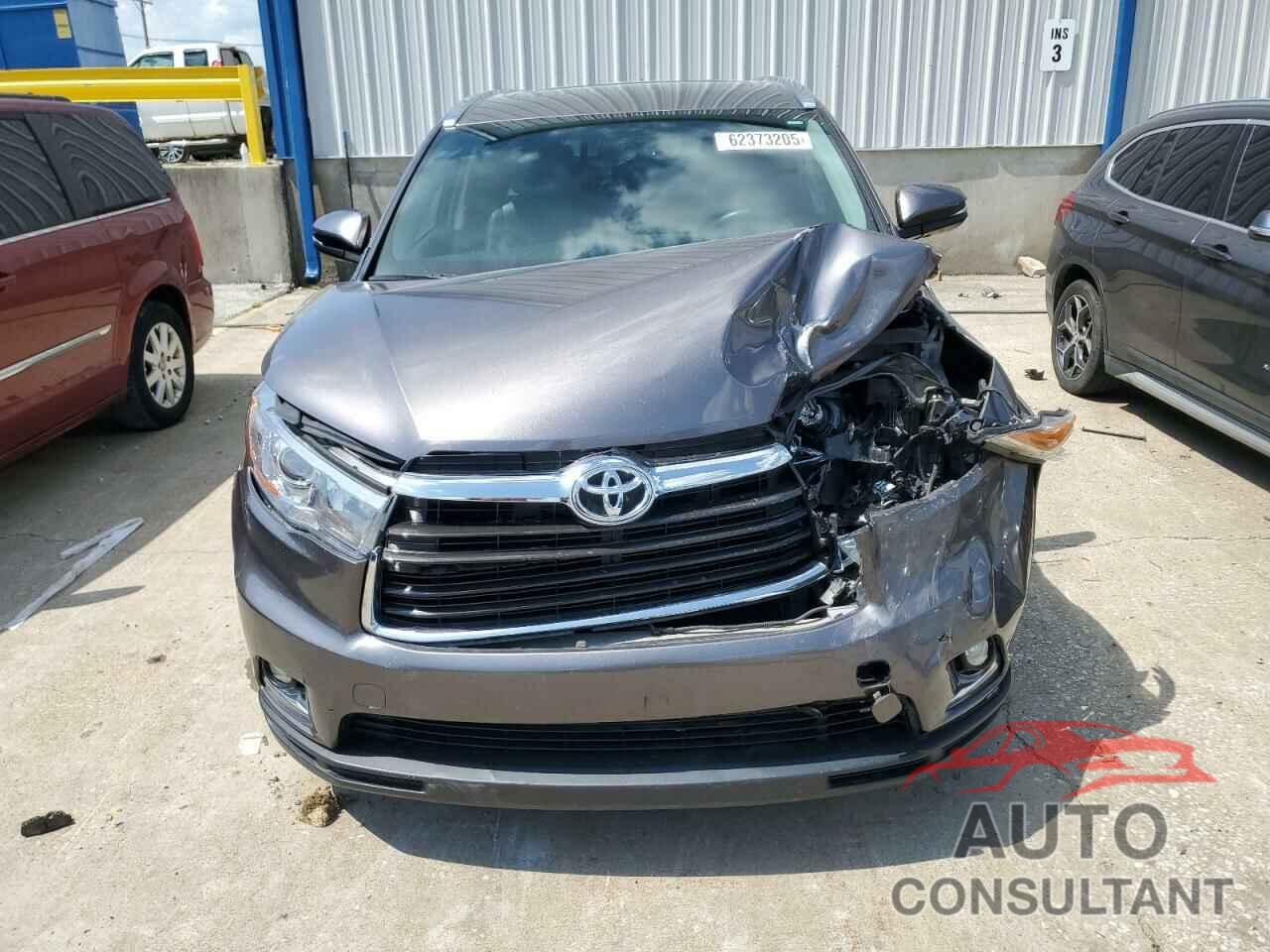 TOYOTA HIGHLANDER 2015 - 5TDDKRFH8FS153776