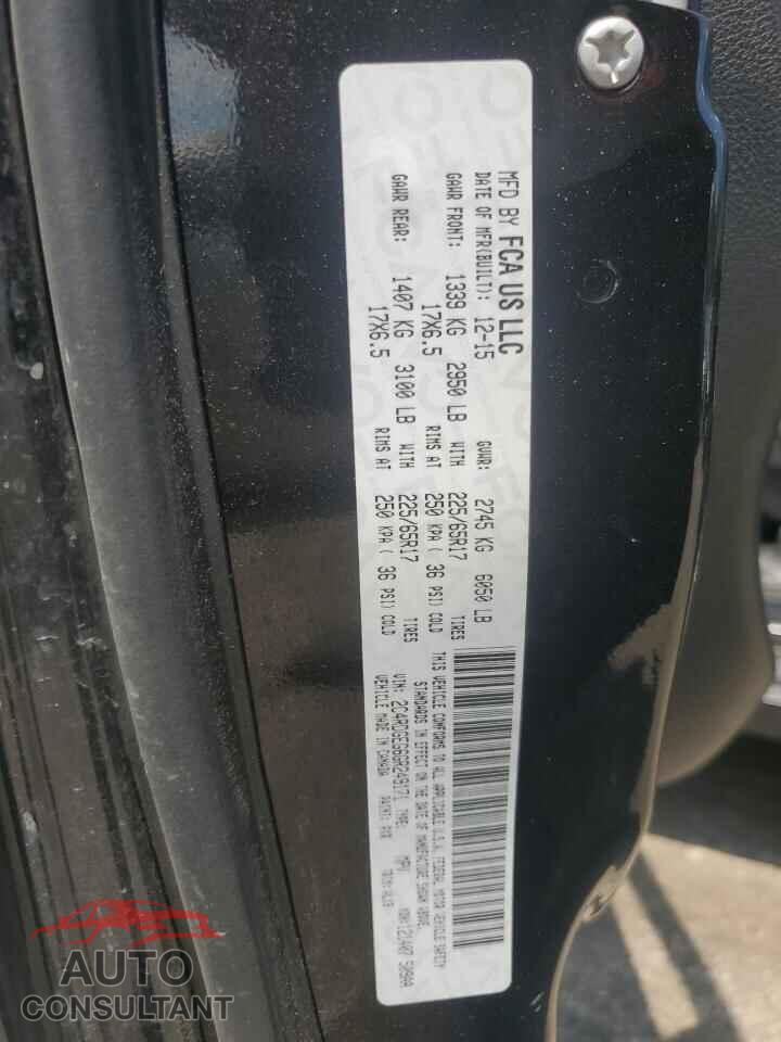 DODGE CARAVAN 2016 - 2C4RDGEG6GR249171