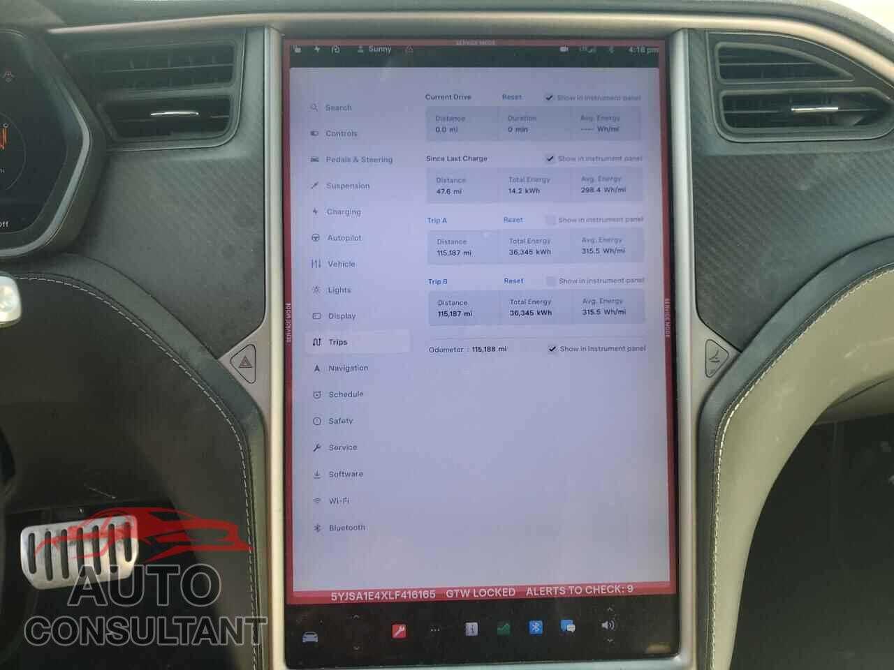 TESLA MODEL S 2020 - 5YJSA1E4XLF416165