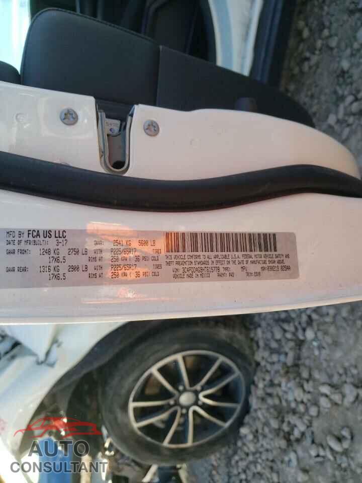 DODGE JOURNEY 2017 - 3C4PDDAG9HT615778