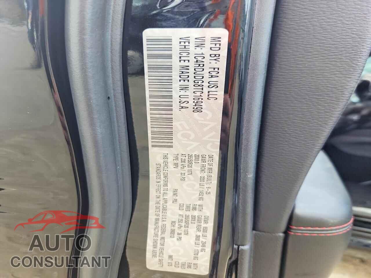 DODGE DURANGO 2026 - 1C4RDJDG8TC169498