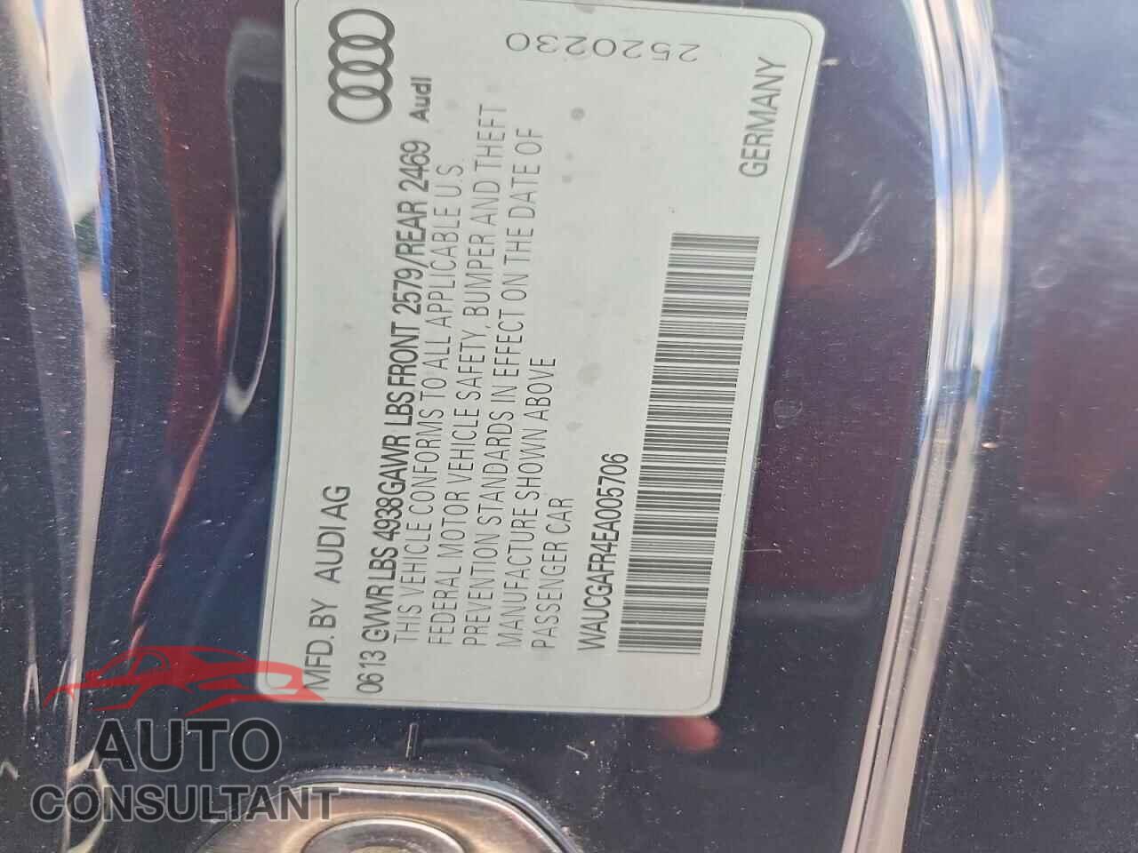 AUDI S5/RS5 2014 - WAUCGAFR4EA005706