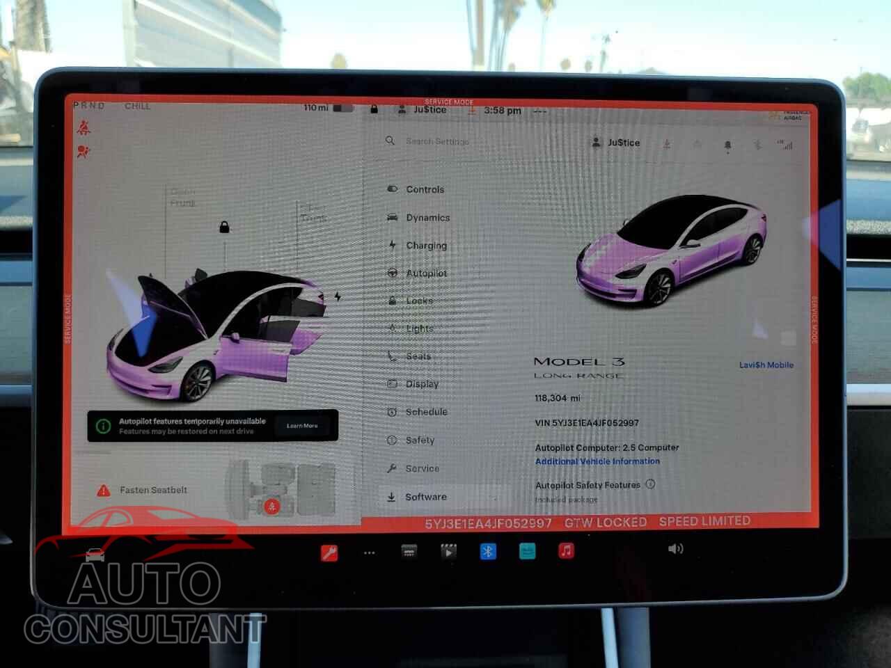 TESLA MODEL 3 2018 - 5YJ3E1EA4JF052997