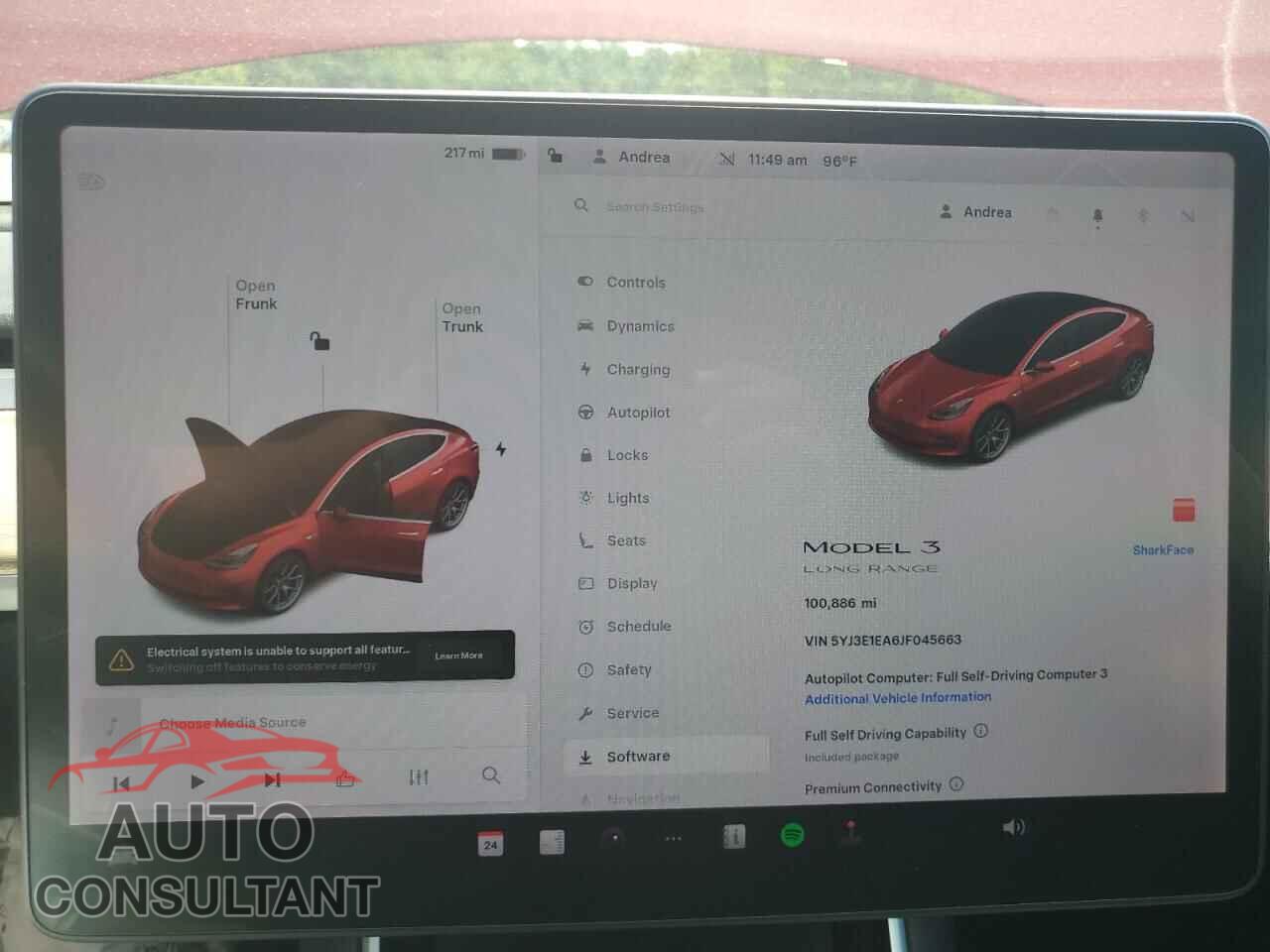 TESLA MODEL 3 2018 - 5YJ3E1EA6JF045663