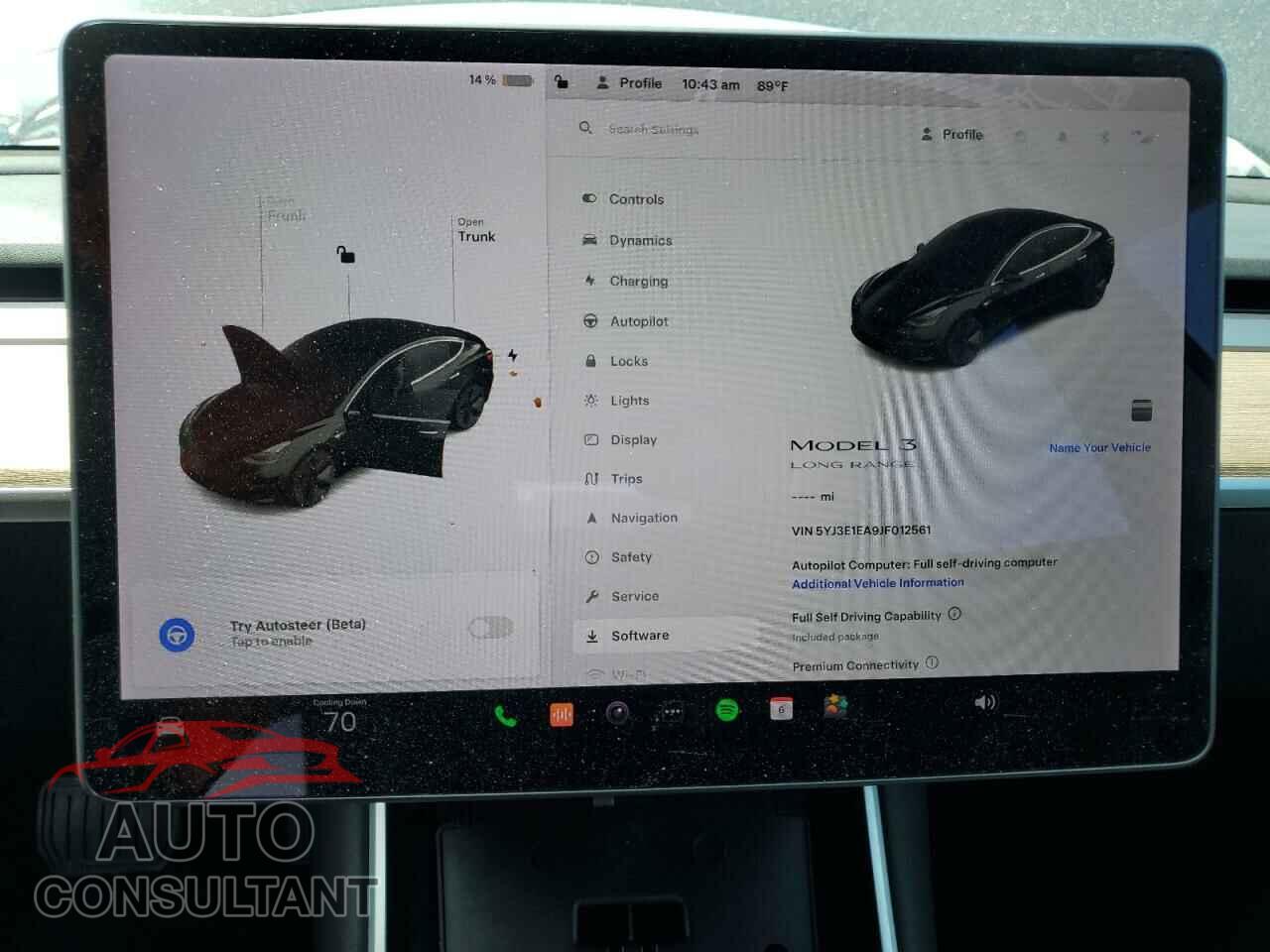 TESLA MODEL 3 2018 - 5YJ3E1EA9JF012561