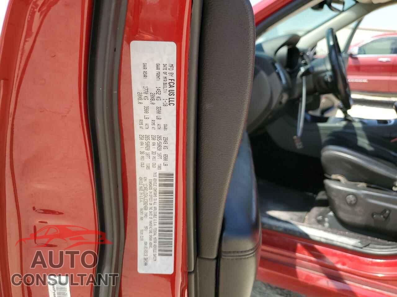 DODGE DURANGO 2018 - 1C4RDJDG4JC282460