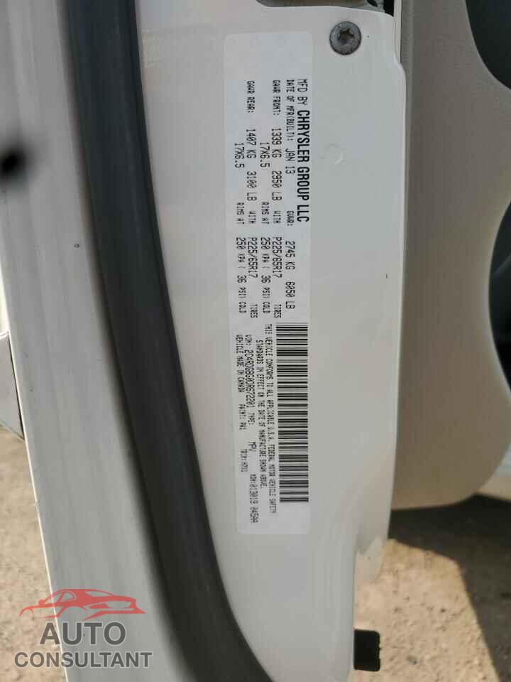 DODGE CARAVAN 2013 - 2C4RDGBG0DR672201