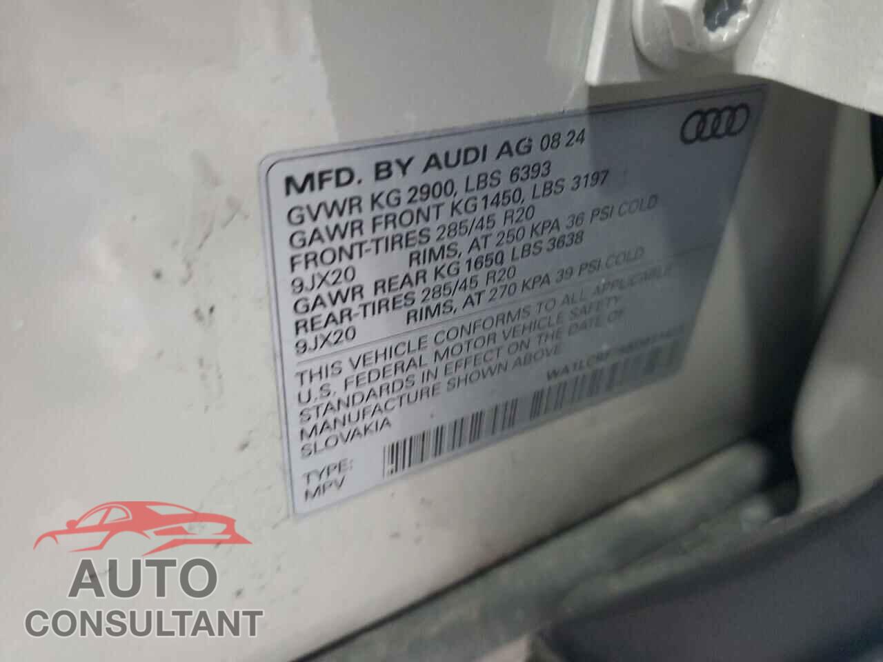 AUDI Q7 2025 - WA1LCBF75SD011473