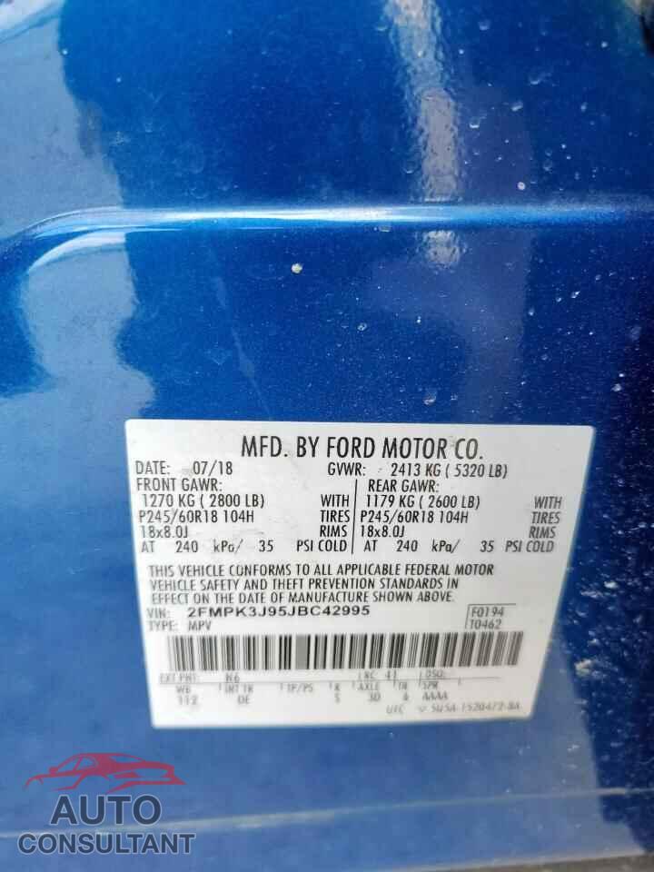 FORD EDGE 2018 - 2FMPK3J95JBC42995