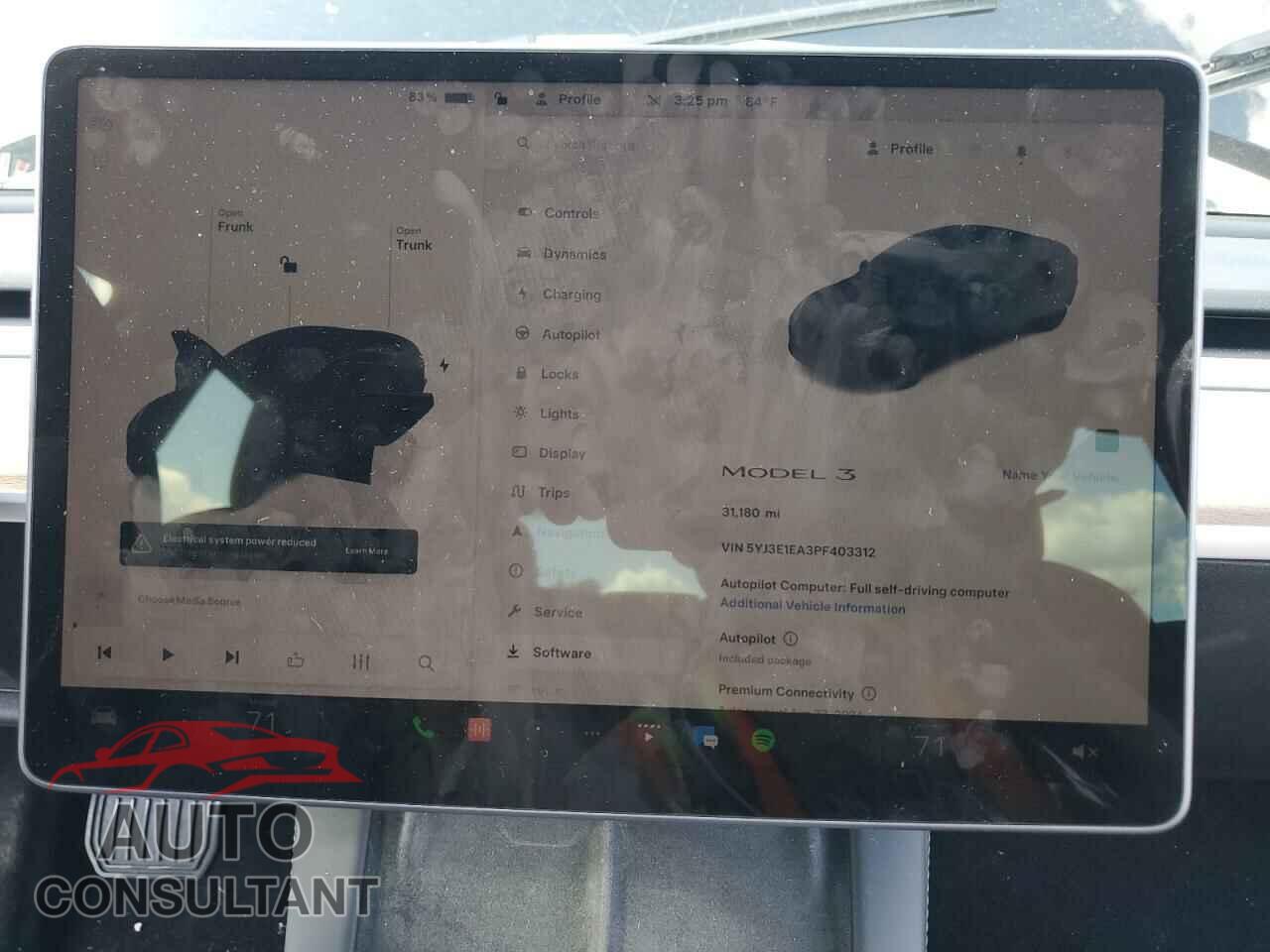 TESLA MODEL 3 2023 - 5YJ3E1EA3PF403312