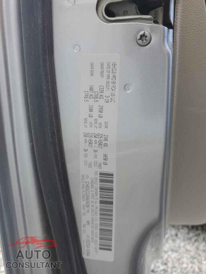 DODGE CARAVAN 2019 - 2C4RDGCG2KR676830