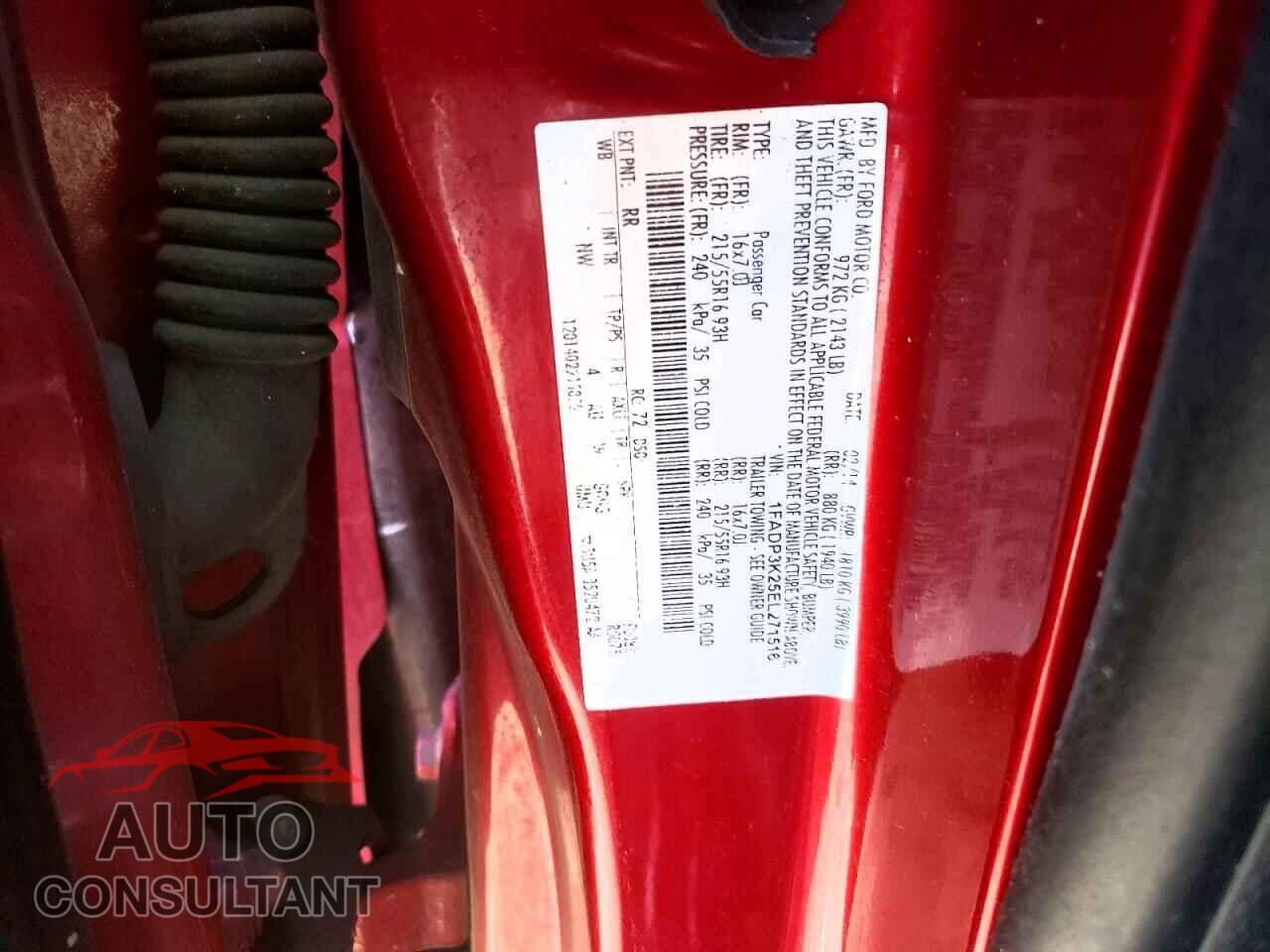FORD FOCUS 2014 - 1FADP3K25EL271516