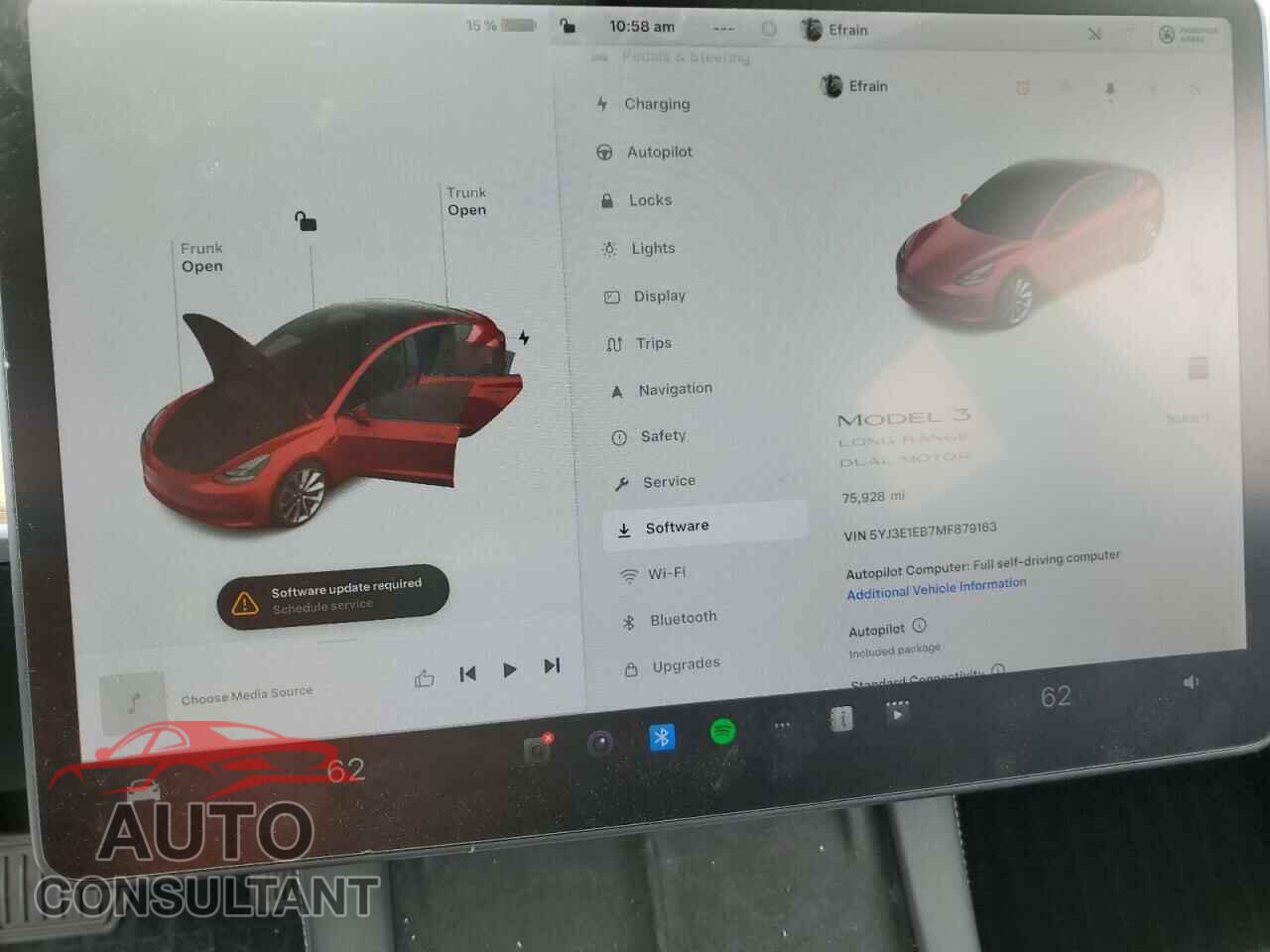 TESLA MODEL 3 2021 - 5YJ3E1EB7MF879163