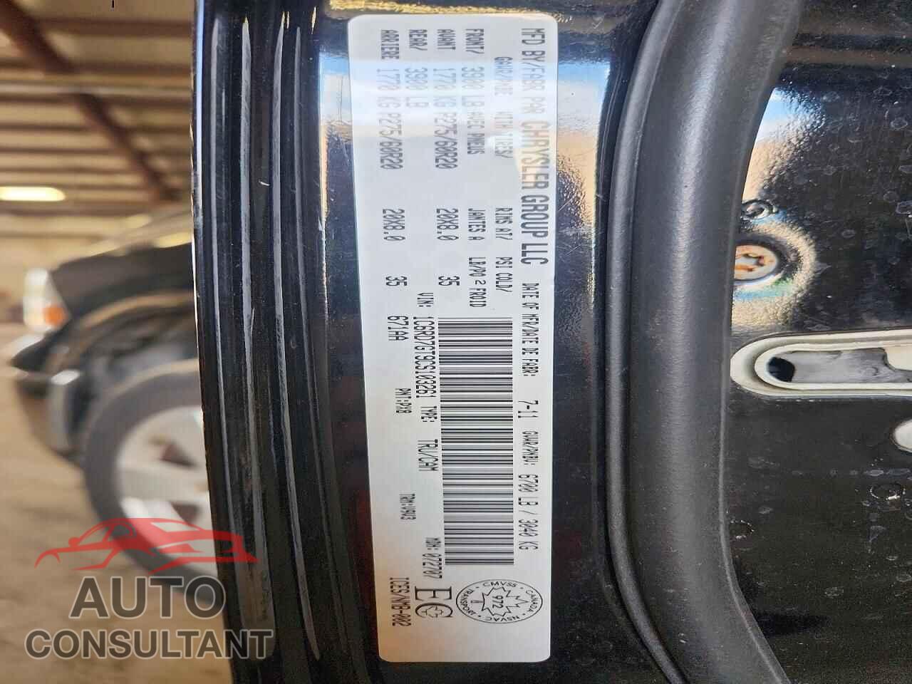 DODGE RAM 1500 2012 - 1C6RD7GT9CS103261