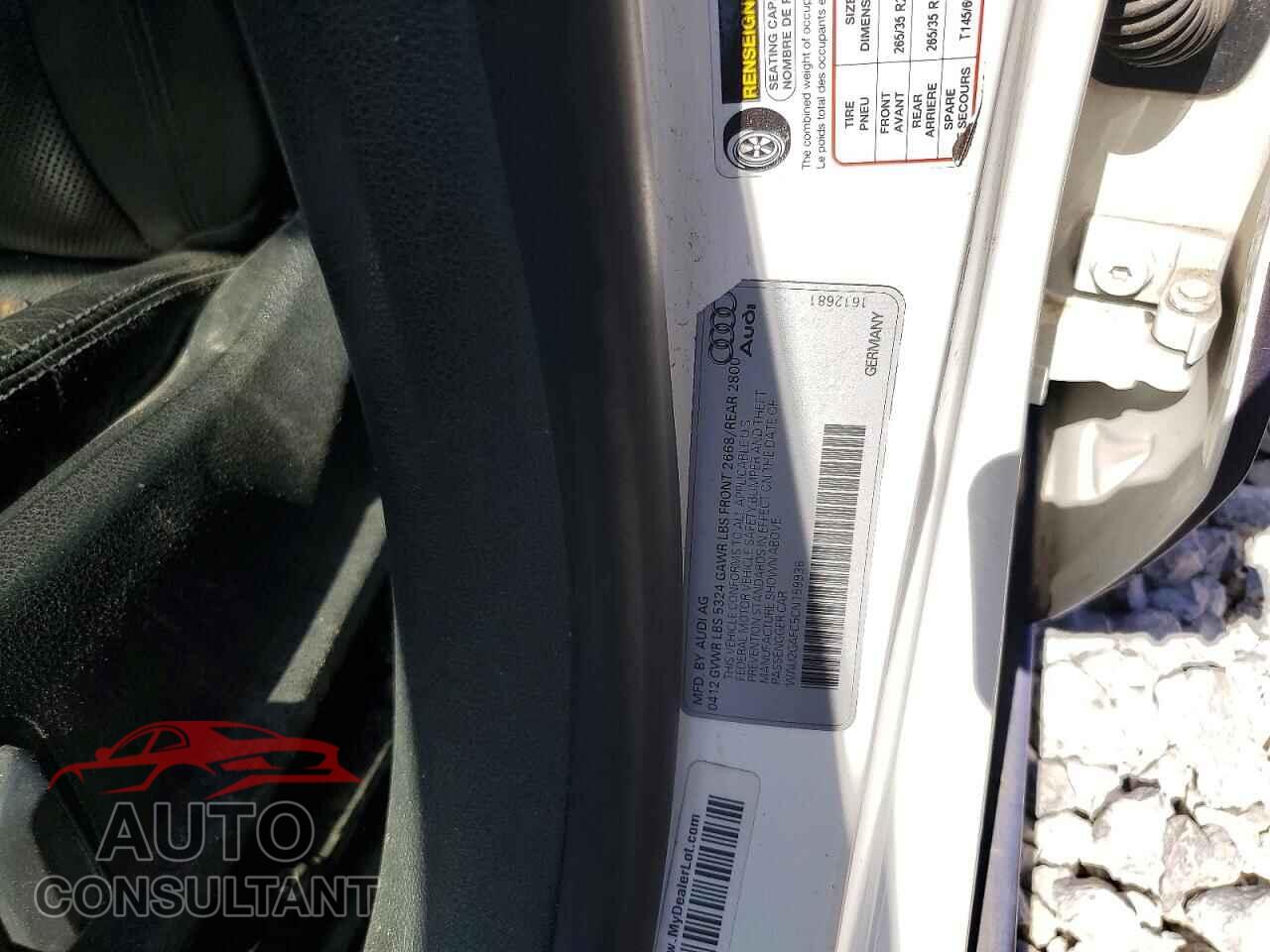AUDI A7 2012 - WAU2GAFC5CN159936