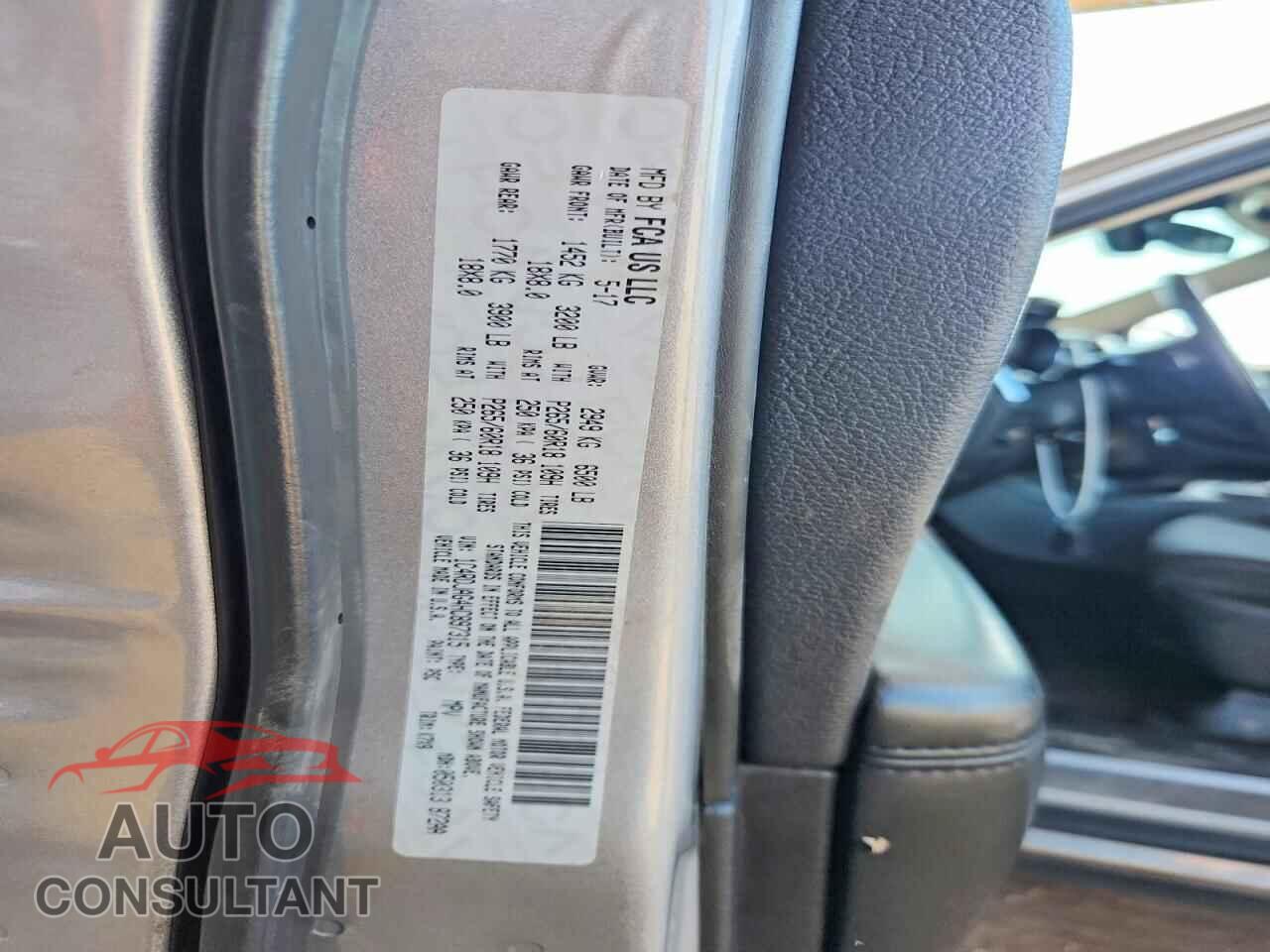 DODGE DURANGO 2017 - 1C4RDJAG4HC897315
