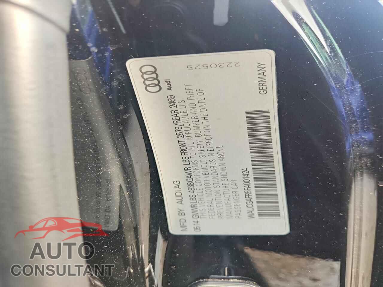 AUDI S5/RS5 2015 - WAUCGAFR5FA001424