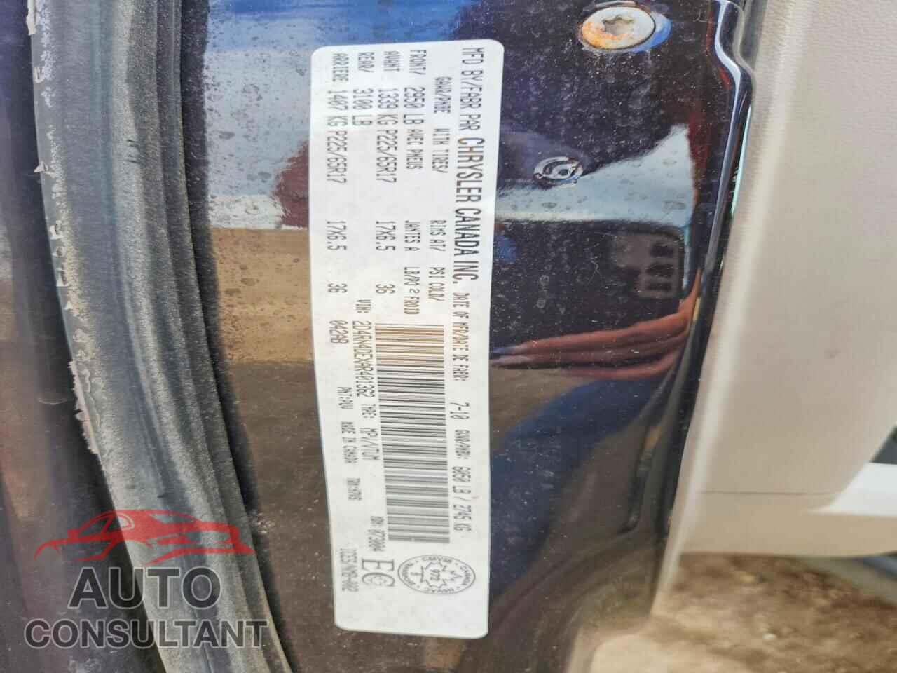DODGE CARAVAN 2010 - 2D4RN4DEXAR401362