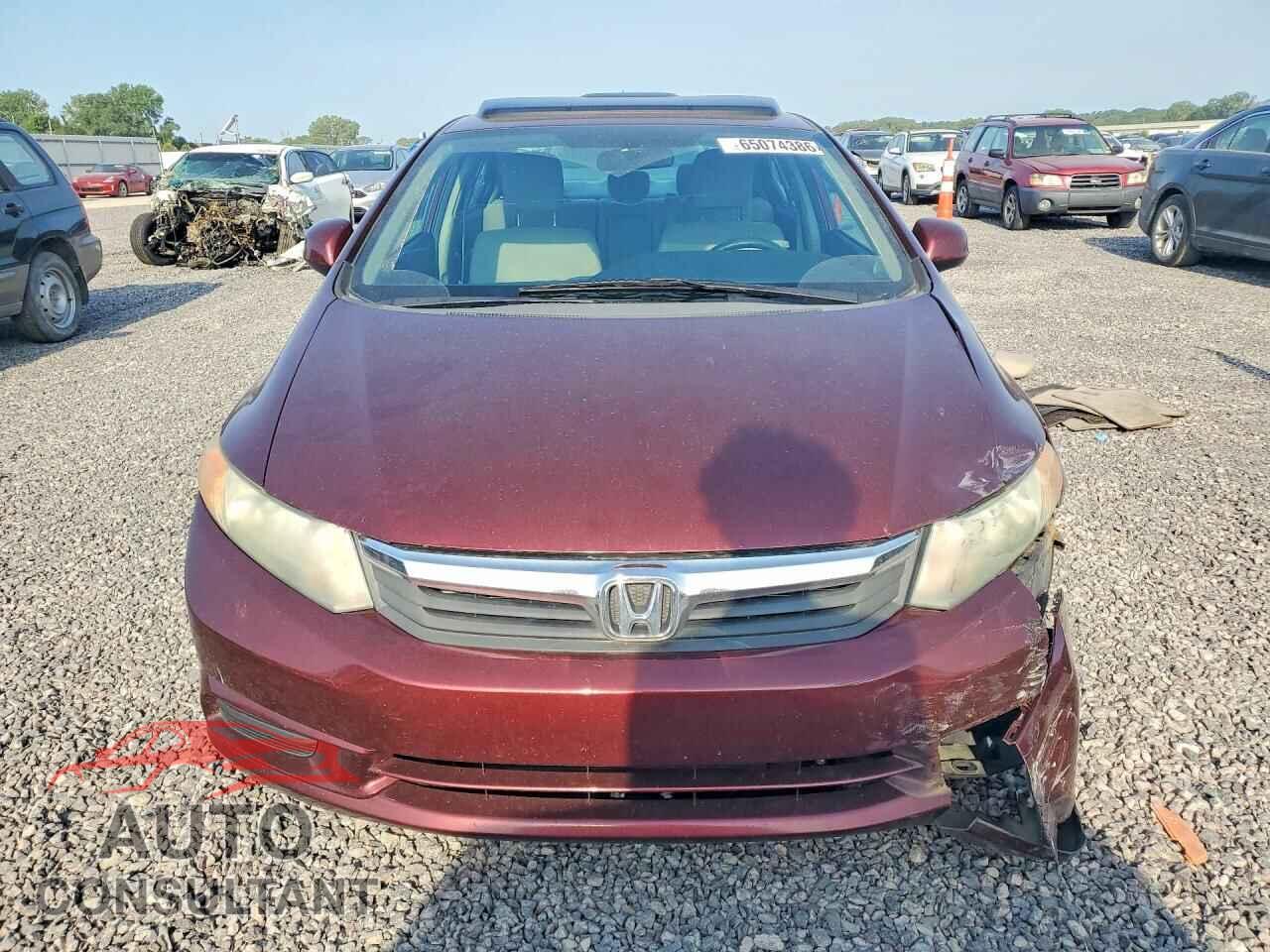 HONDA CIVIC 2012 - 19XFB2F84CE036749