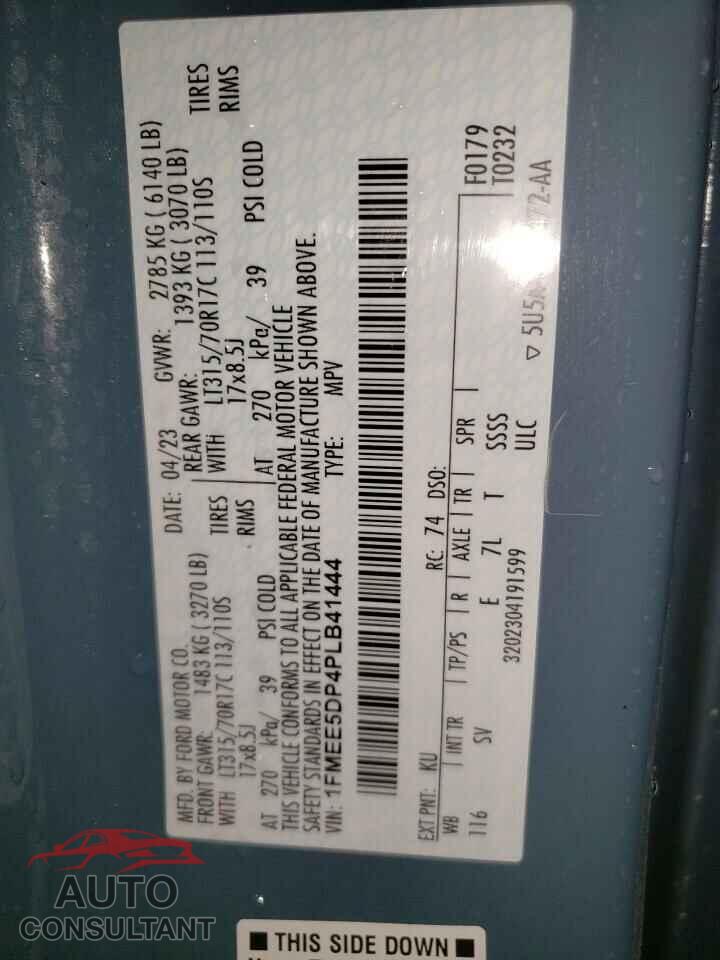 FORD BRONCO 2023 - 1FMEE5DP4PLB41444