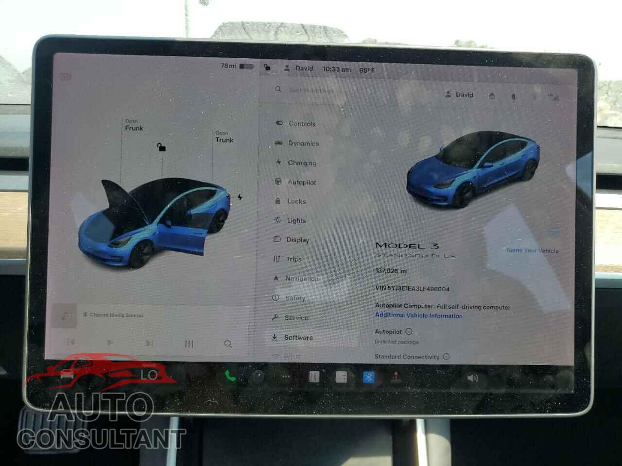 TESLA MODEL 3 2020 - 5YJ3E1EA3LF496004