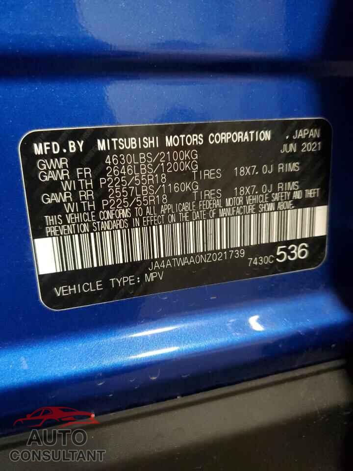 MITSUBISHI ECLIPSE 2022 - JA4ATWAA0NZ021739
