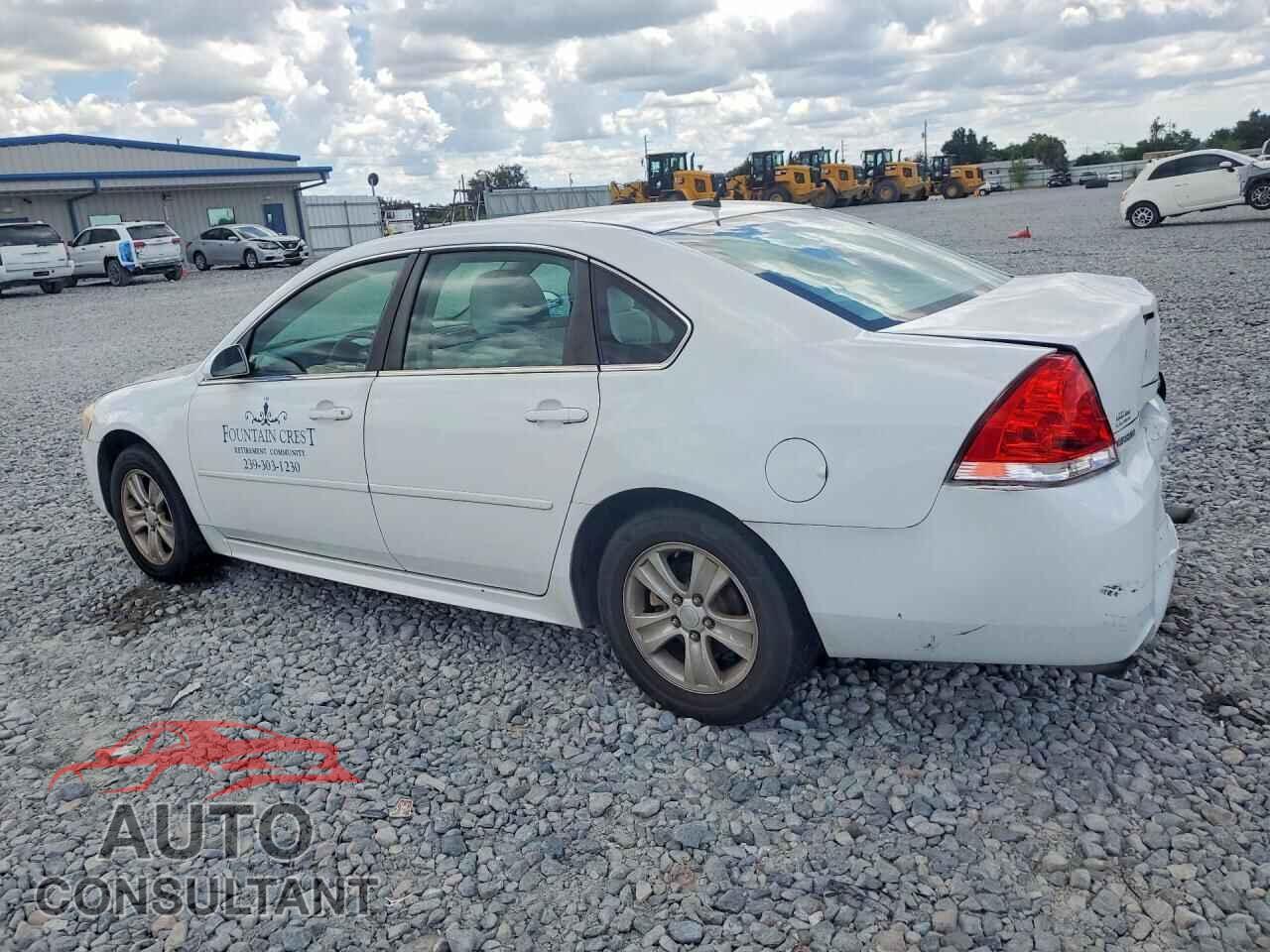 CHEVROLET IMPALA 2012 - 2G1WF5E39C1147461