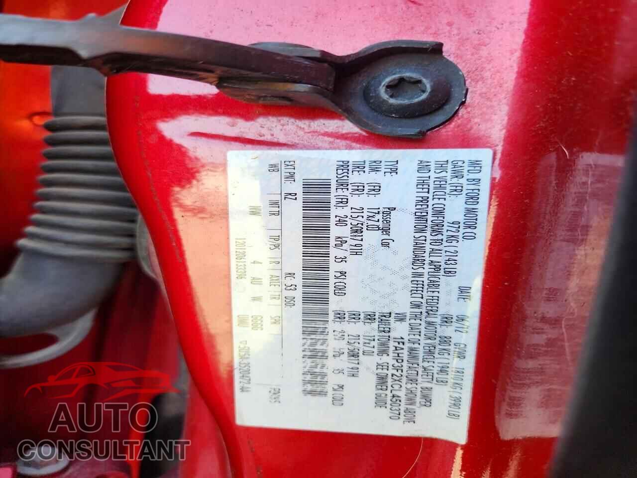 FORD FOCUS 2012 - 1FAHP3F2XCL450370