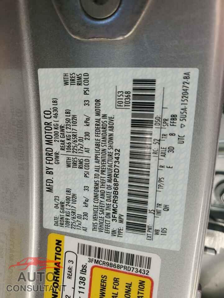FORD BRONCO 2023 - 3FMCR9B68PRD73432