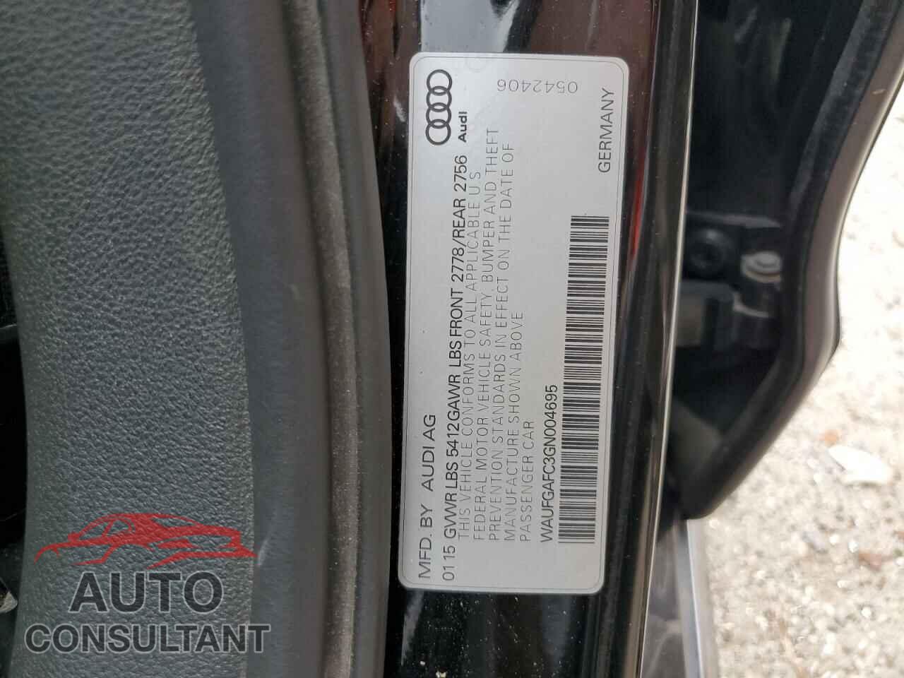 AUDI A6 2016 - WAUFGAFC3GN004695