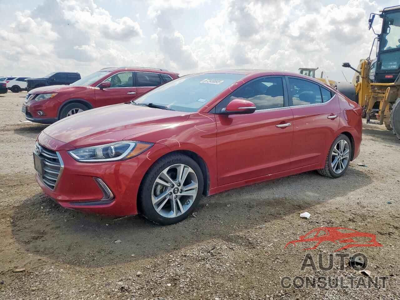 HYUNDAI ELANTRA 2017 - KMHD84LF1HU284739