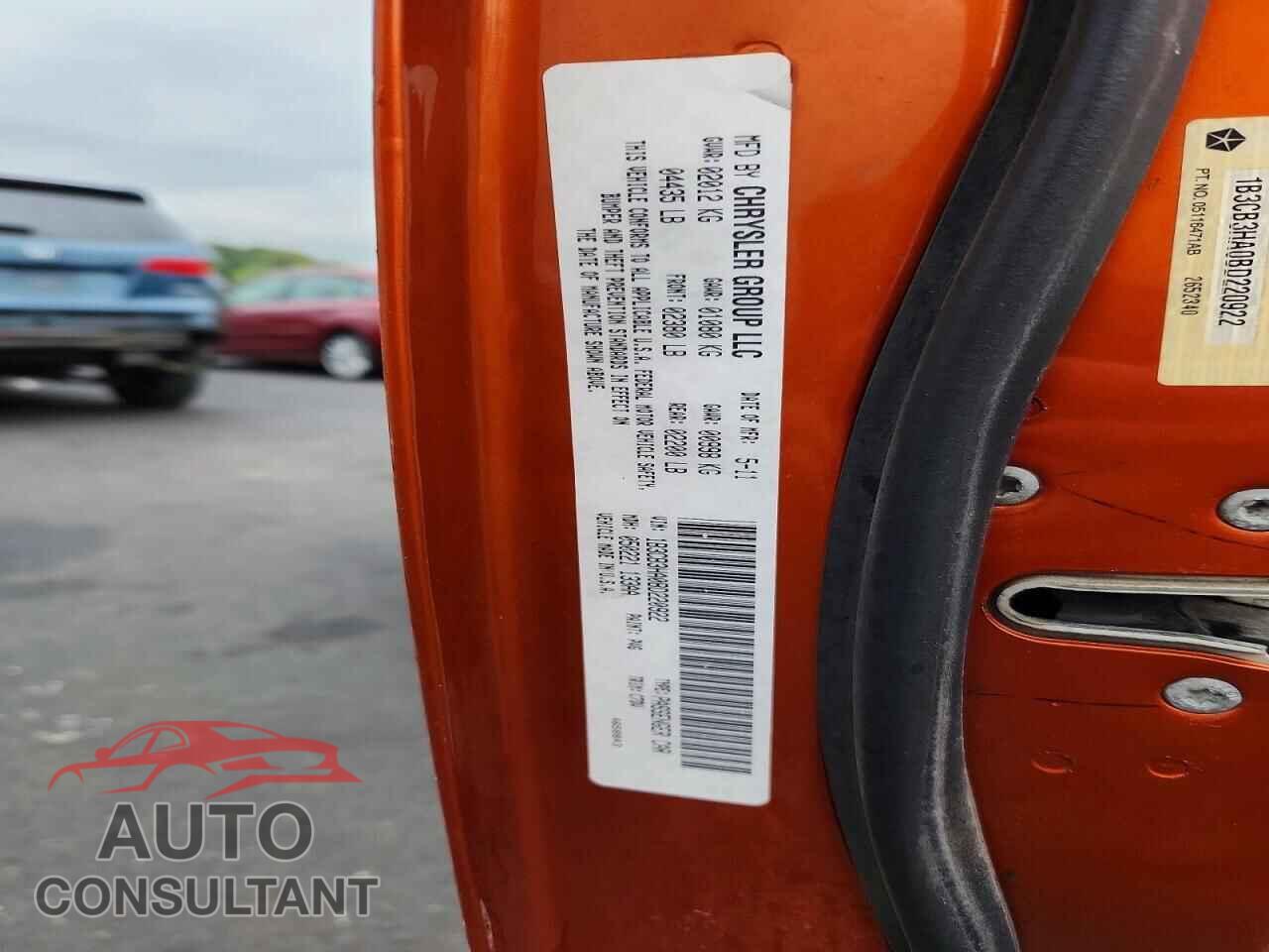 DODGE CALIBER 2011 - 1B3CB3HA0BD220922