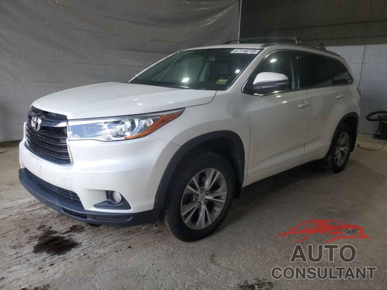 TOYOTA HIGHLANDER 2015 - 5TDJKRFH5FS089702