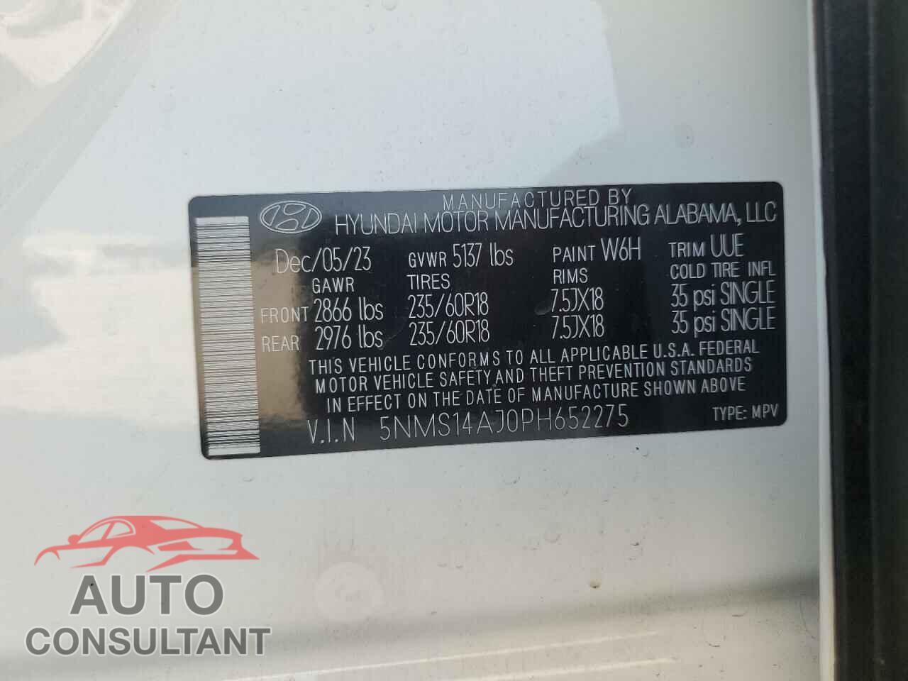HYUNDAI SANTA FE 2023 - 5NMS14AJ0PH652275