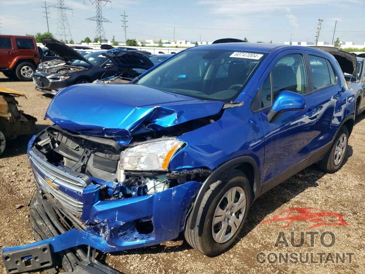 CHEVROLET TRAX 2016 - KL7CJKSB2GB752427